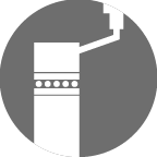 Crank with thrust bearing