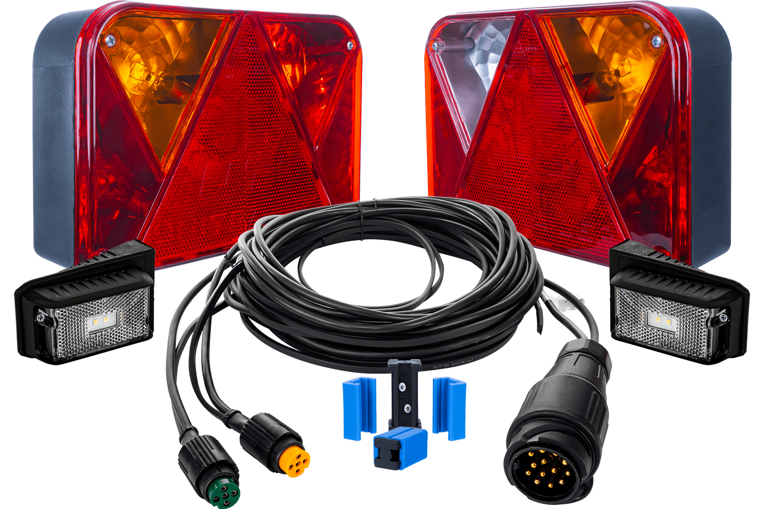 5.5 metre 13 PIN wiring harness kit with rear lights, side marker