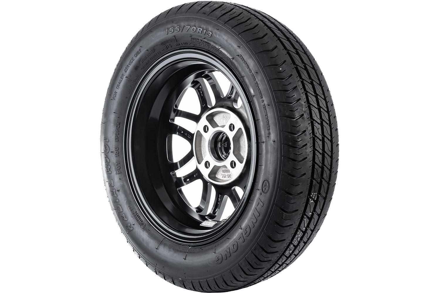 Aluminum wheel for trailers 155/70 R13 4x100 75N Unitrailer UNITRAILER
