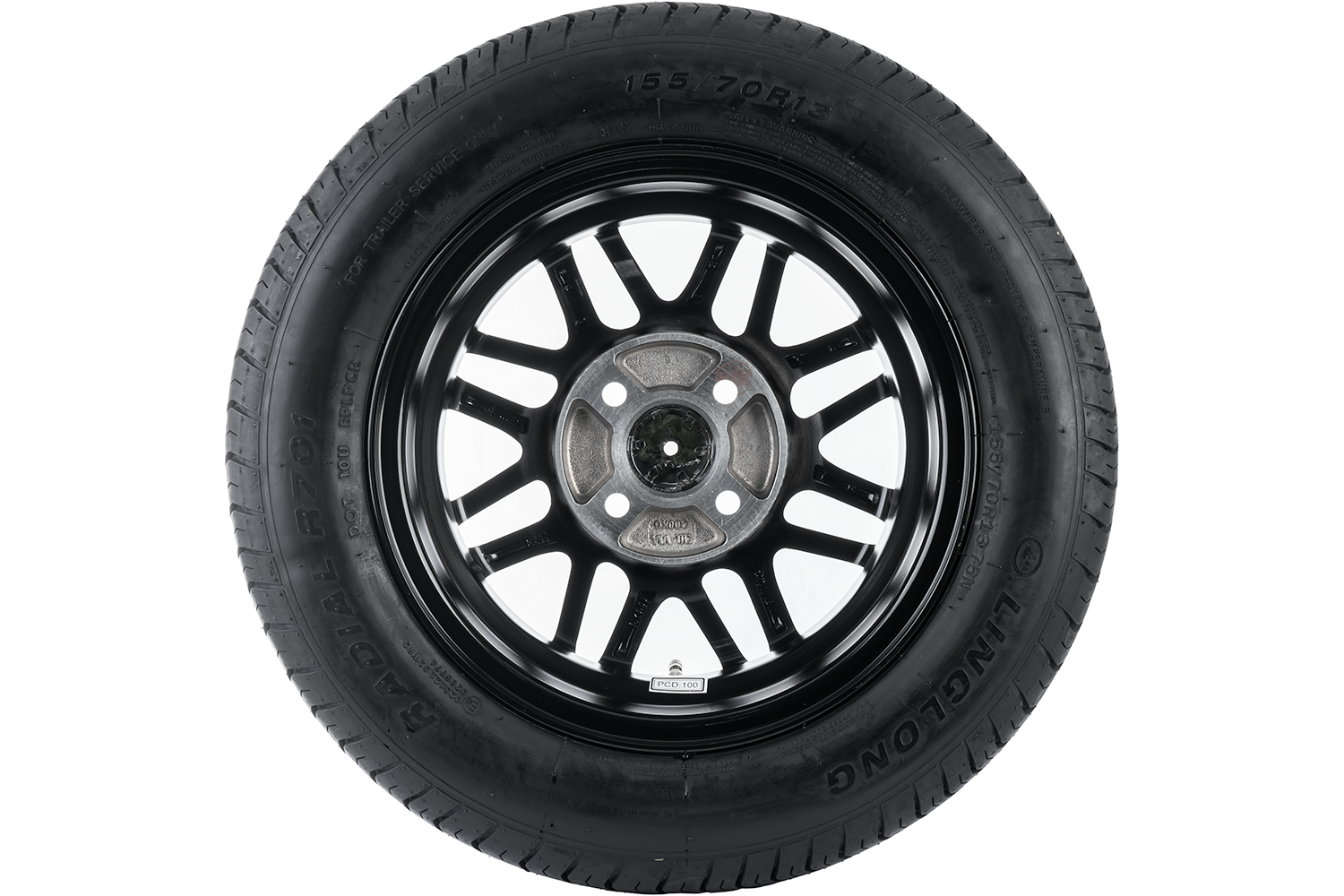 Aluminum wheel for trailers 155/70 R13 4x100 75N Unitrailer UNITRAILER