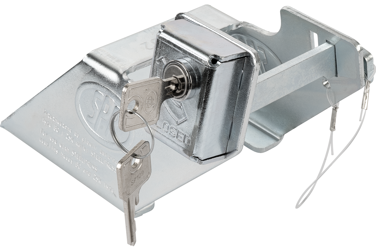 Hitch lock ZZ02 Steelpress drawbar protection UNITRAILER