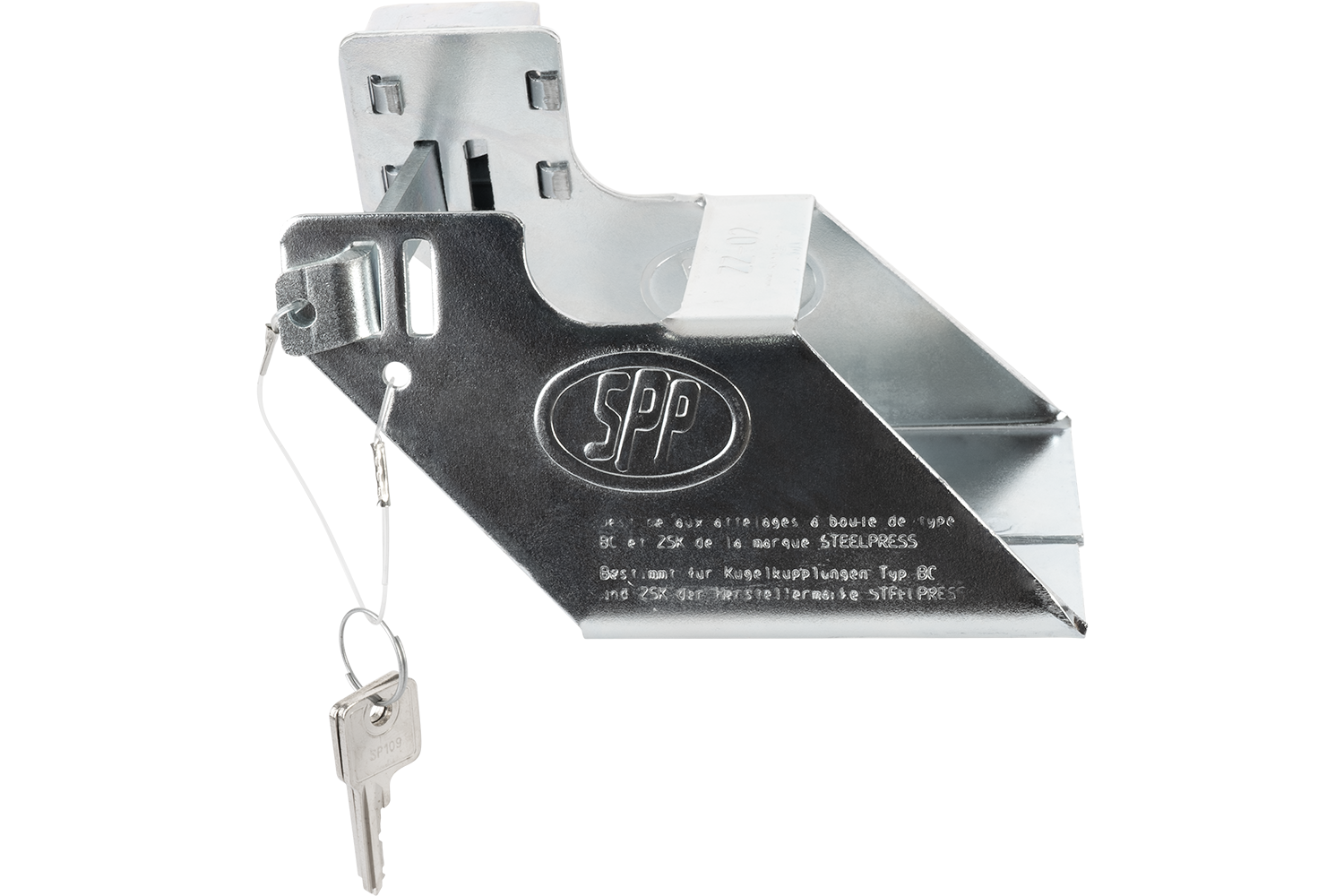 Hitch lock ZZ02 Steelpress drawbar protection UNITRAILER