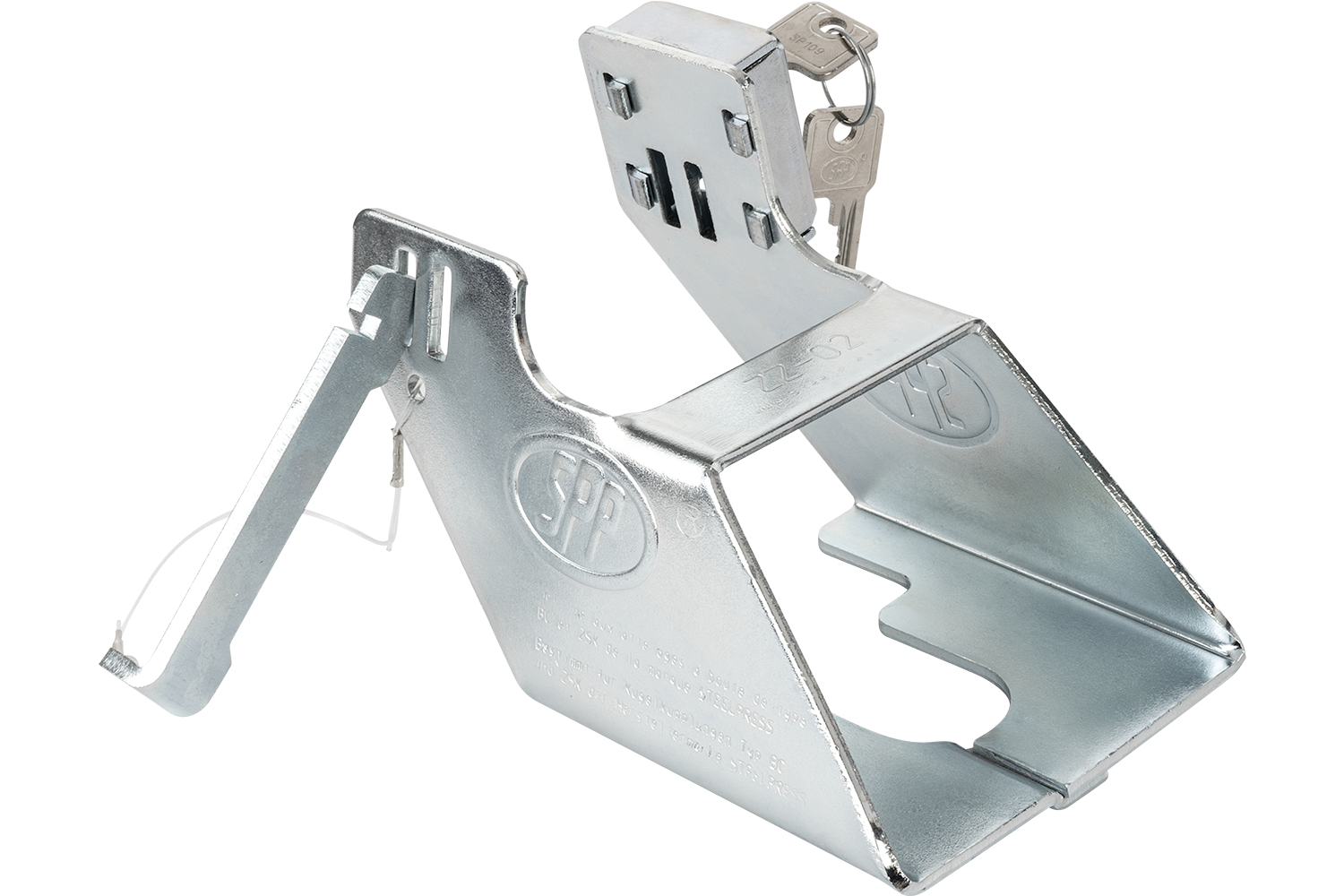 Hitch lock ZZ02 Steelpress drawbar protection UNITRAILER