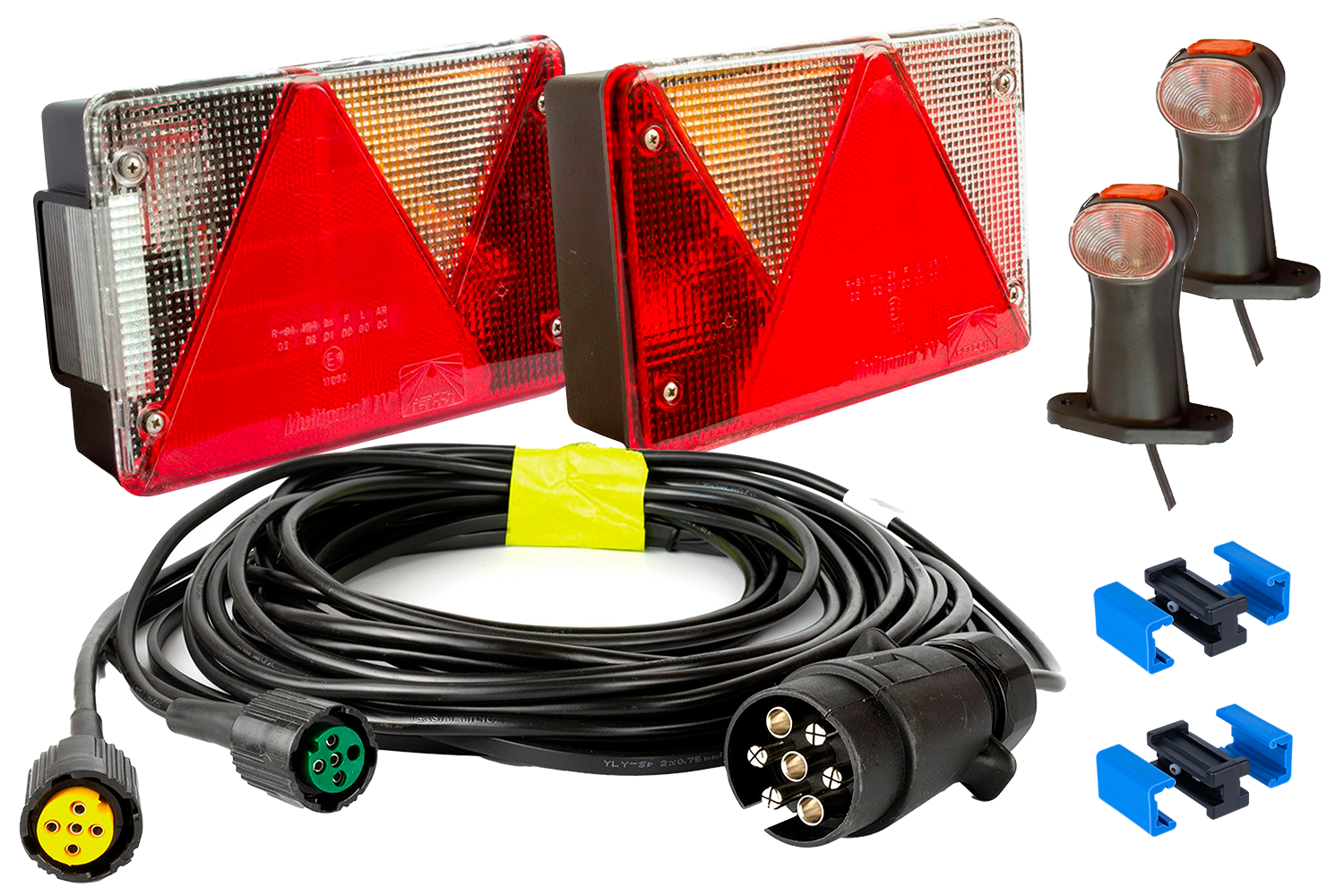 Lighting set 2x Aspöck Multipoint IV, 2x Superpoint II short side