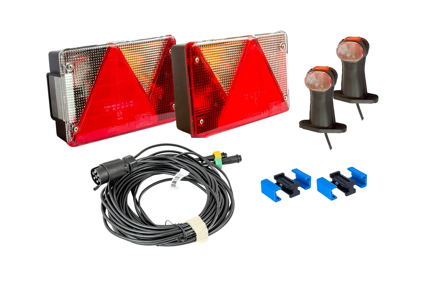 Lighting set 2x Aspöck Multipoint IV, 2x Superpoint II short side