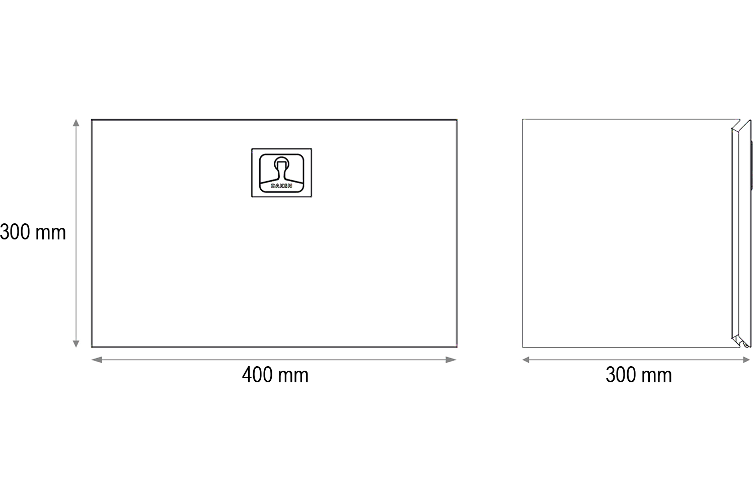 Metal tool box Daken ZEN23 (400x300x300) matte UNITRAILER