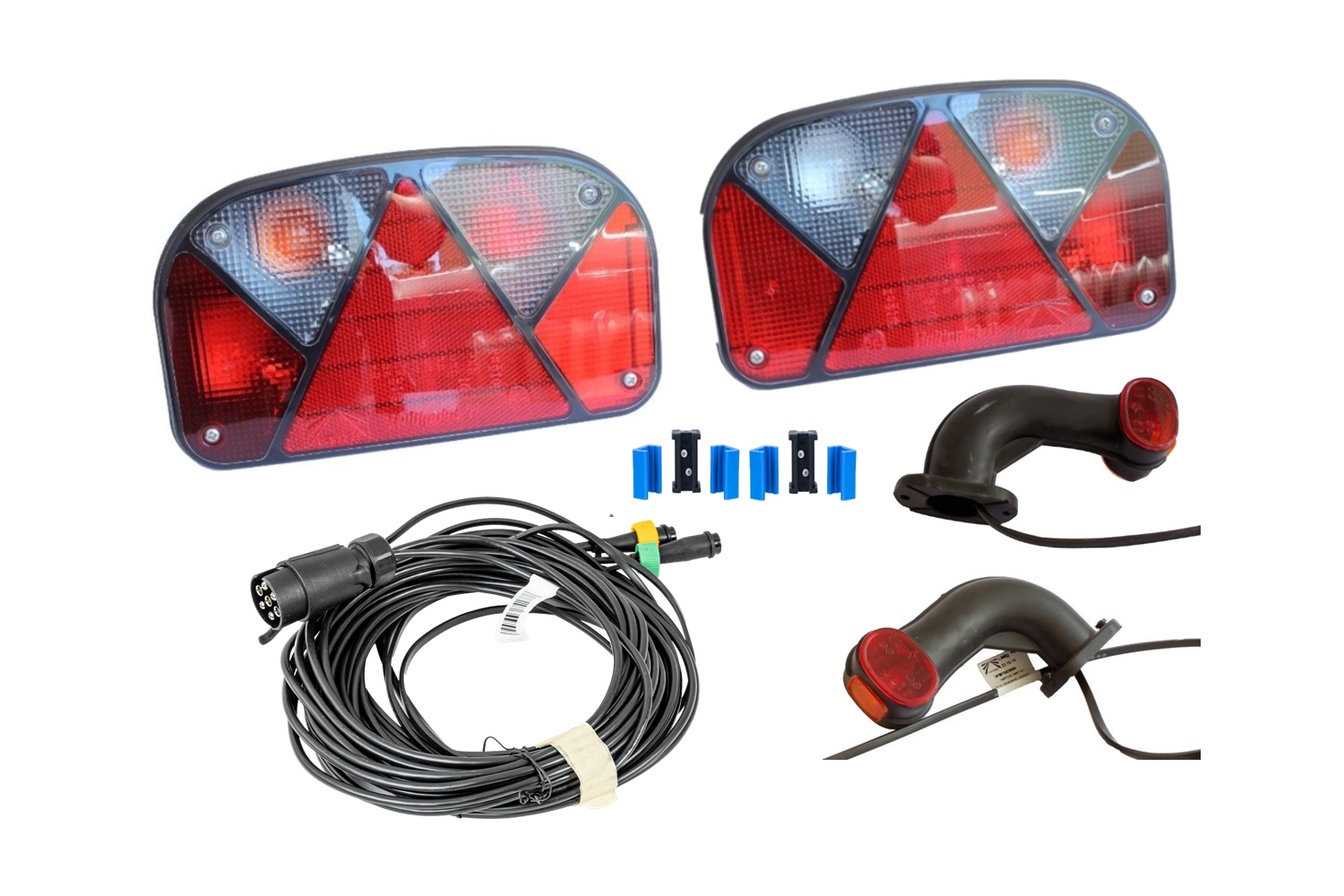 Rear light kit for trailers Aspock Multipoint II rear lights, 7 metre