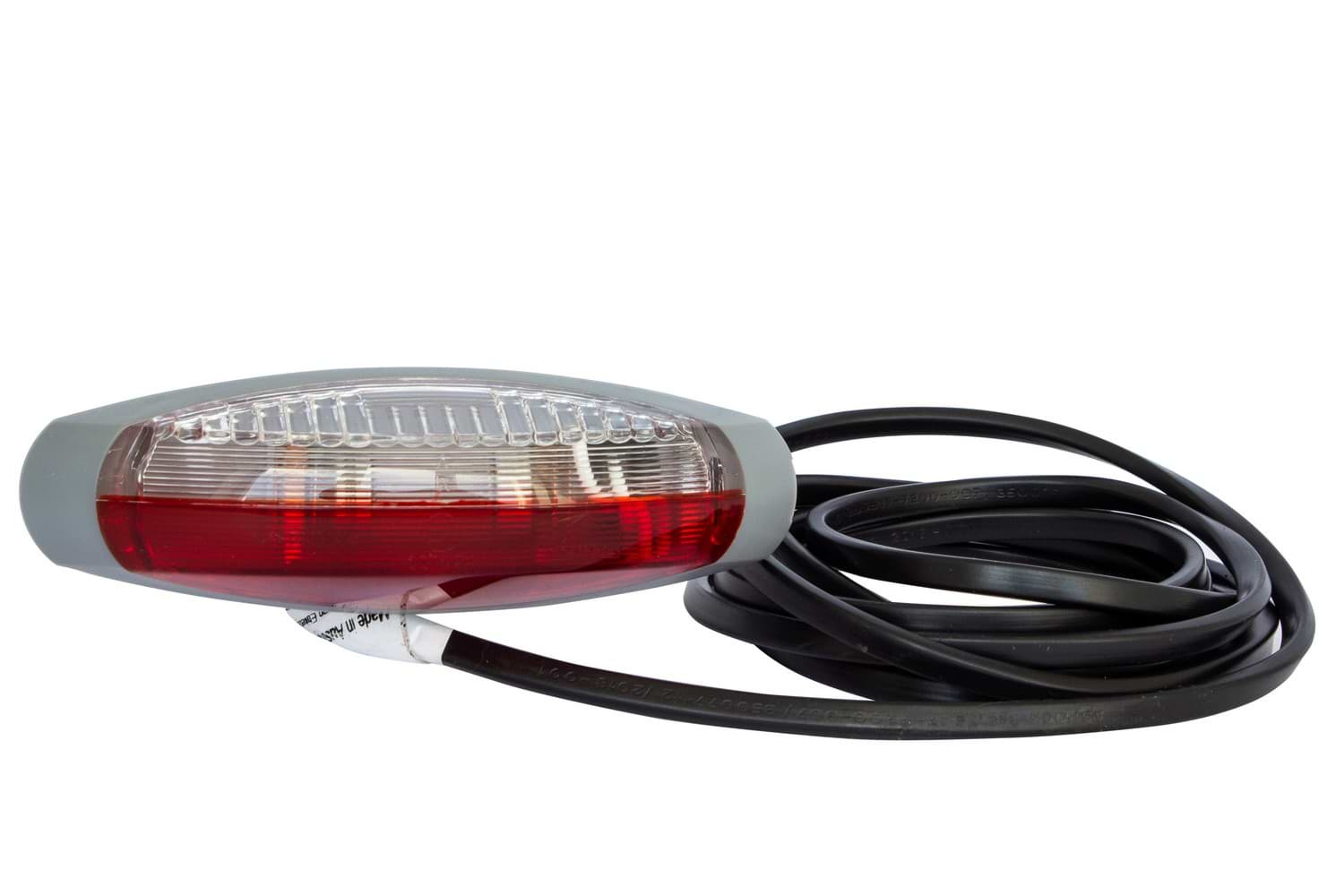Side marker trailer light Aspöck Flexpoint II red/white 2.5m DC
