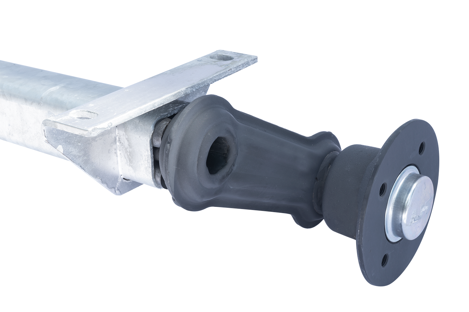 Unbraked KNOTT trailer axle VG7L 750 kg 1125 mm 1615 mm 4x100 UNITRAILER