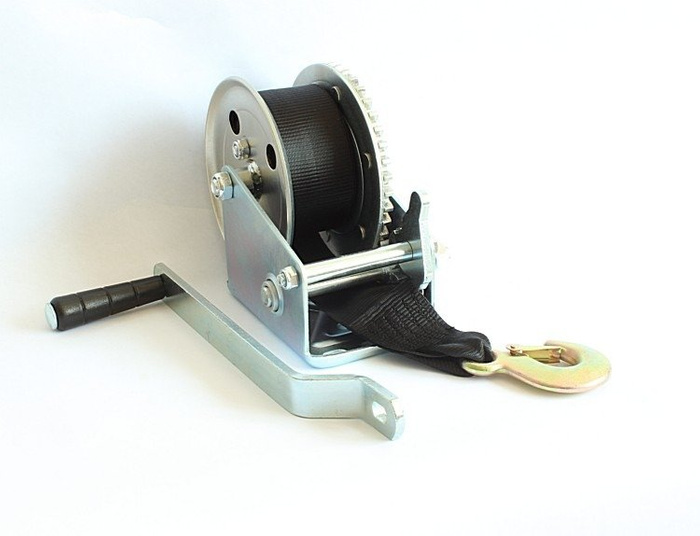 Hand winch for boat trailers 450 kg with belt without cover Knott UNITRAILER
