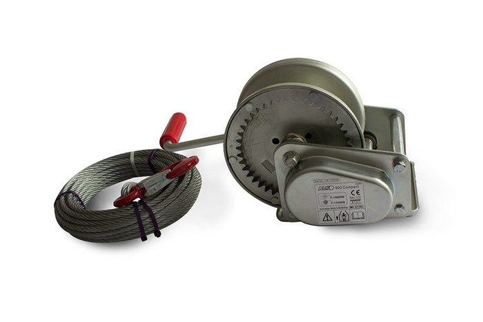 Hand winch AL-KO 900C 8.75:1 900 kg with cable trailer