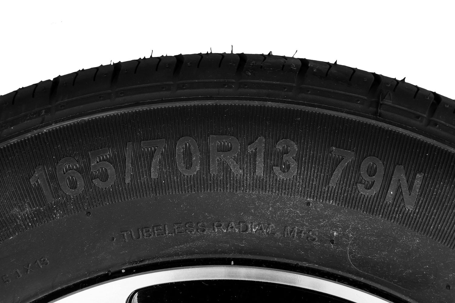 Black aluminium wheel 165 70 R13 4x100 79N Kenda