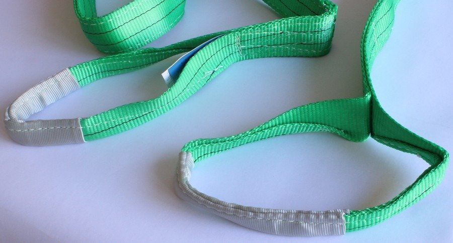 2PCS 2x6' Lifting Slings Heavy Duty Webbing Flat Nylon Web Ply Lift Tow  Strap