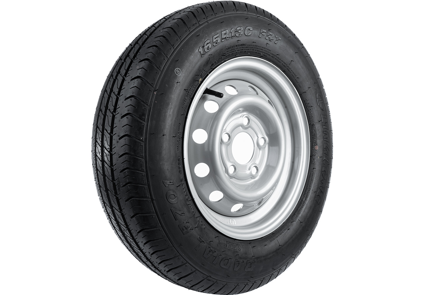 2x wheel 165 R13C ET 30 5x112 710 kg for trailers Linglong tyre Unitrailer