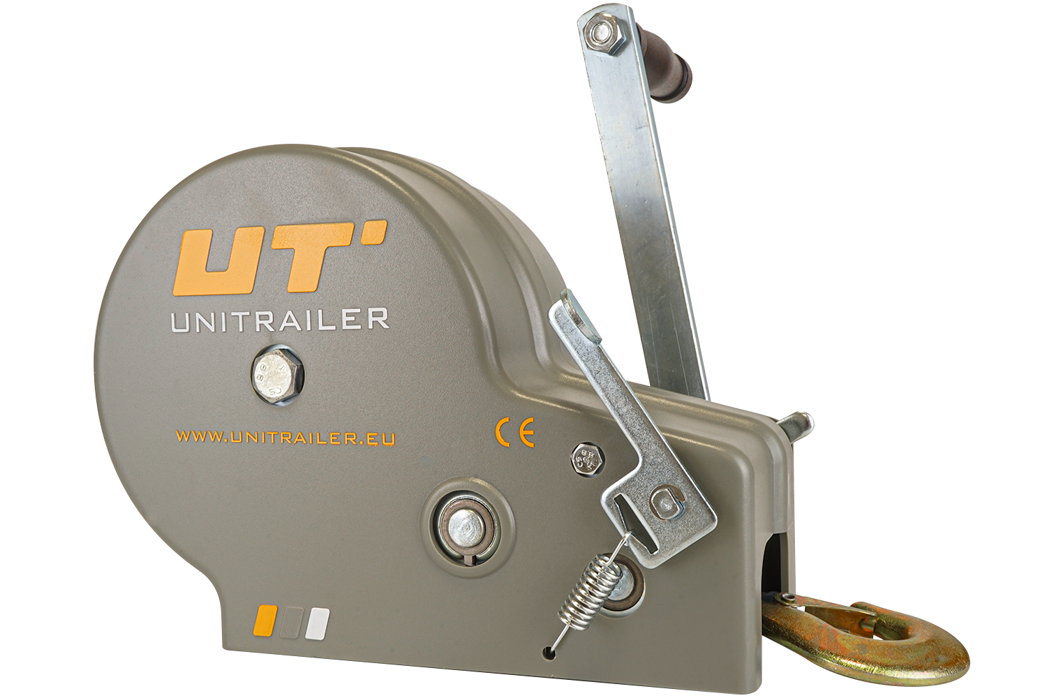 Hand winch with strap and UNITRAILER casing 1135 kg - UNITRAILER