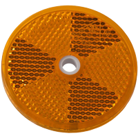 Orange reflector 60 mm [with mounting hole]