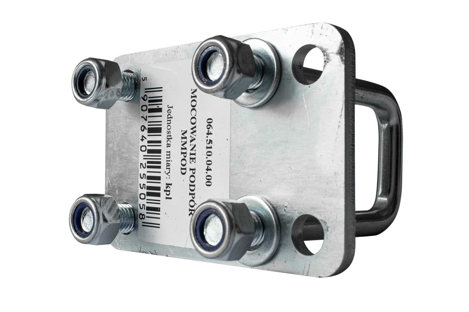 Universal mounting plate for boat trailer pads UNITRAILER